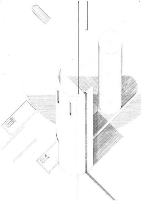 A drawing from 'House as Autobiography: An Architectural Mis-Translation of My Kitchen' by Emma Rea