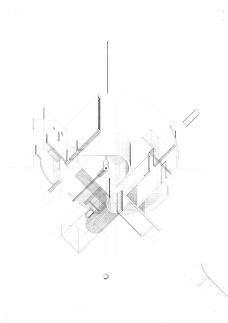 A drawing from 'House as Autobiography: An Architectural Mis-Translation of My Kitchen' by Emma Rea