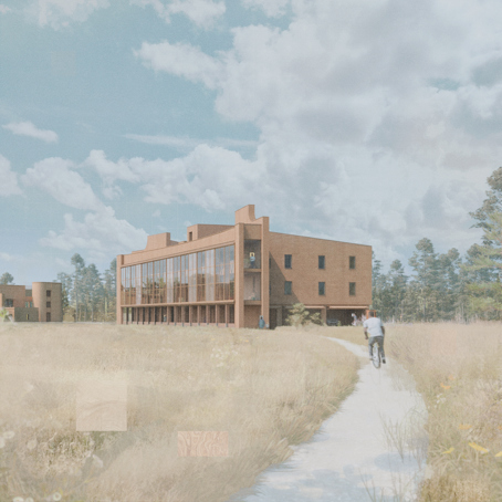 Grainform
View of the Wedge House, from the Ring Path