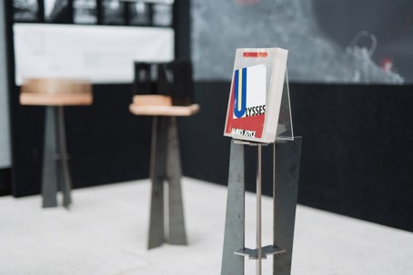 Exhibition set up Translating Ulysses: The House That James Built by Patrick Kelly