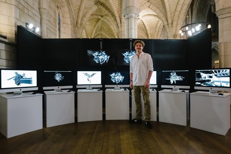 Jordan Anderson with his project 'Collegial Computation'.