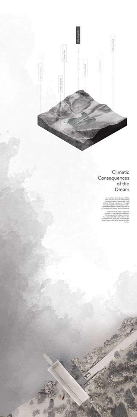 Exhibition drawing, Climatic conscience for dwelling design.