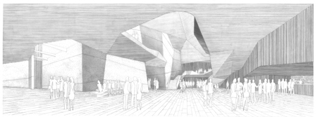 Drawing of Pokapu Kawarau Remarkables Centre.