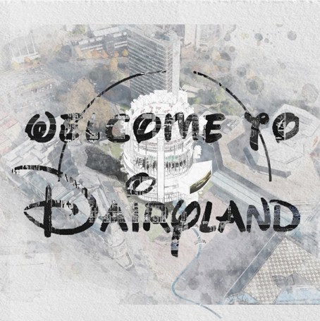 Exhibition drawing for Dairyland by Kun Tao.