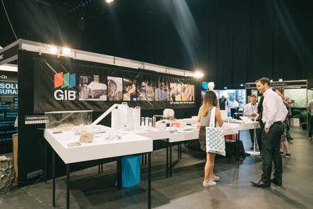A model in the exhibition hall by principal sponsor GIB.