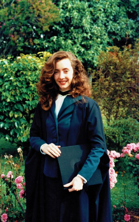 Deidre on the day of her Master of Architecture graduation, 1994.