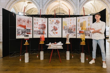 Sam Moloney with his project 'Construction as Language'