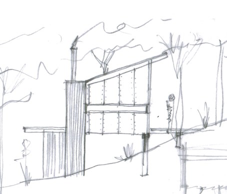 Point House sketch, 2014