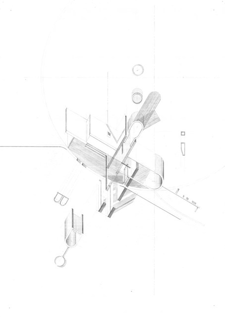 A drawing from 'House as Autobiography: An Architectural Mis-Translation of My Kitchen' by Emma Rea