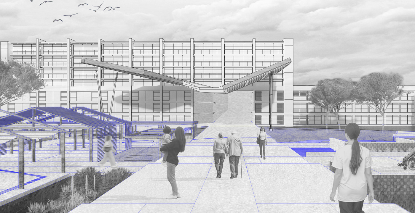 Final Render Terraces To Entrance Banner