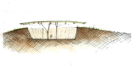 Marsden Cross Visitor Centre, section