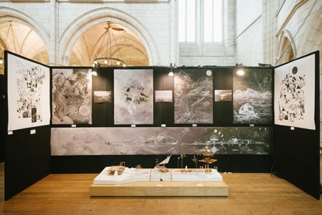 Exhibition set up, Mapping the Feke by Icao Tiseli.