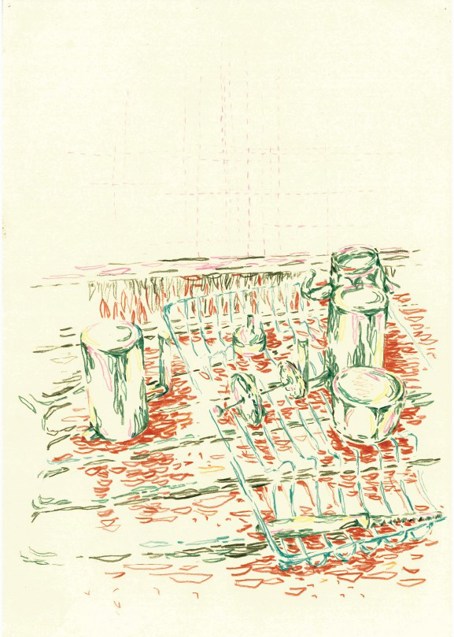 A drawing from 'House as Autobiography: An Architectural Mis-Translation of My Kitchen' by Emma Rea
