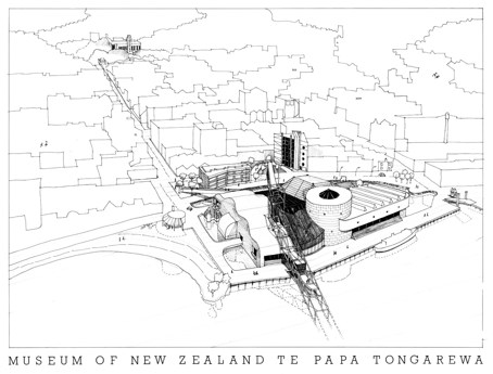 Te Papa Tongarira competition entry.
