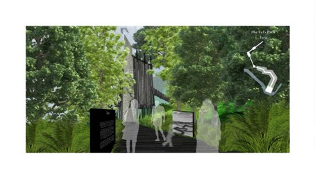 A drawing by Khamis Shiblaq.