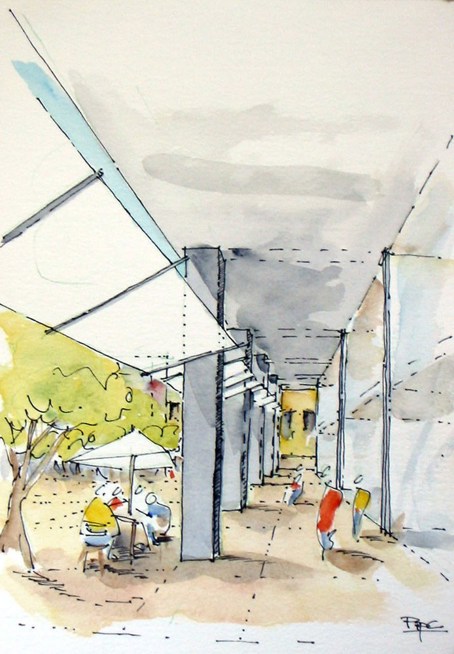 Britomart, east colonnade