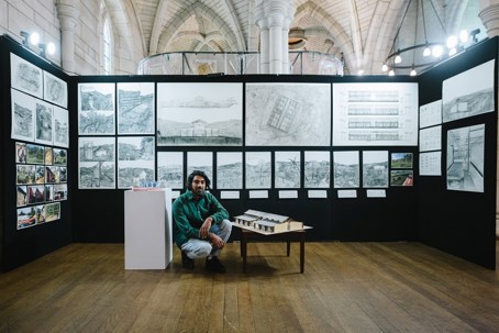 Dimitri Thamel with his project 'The Boneva' (To Drink Tea)